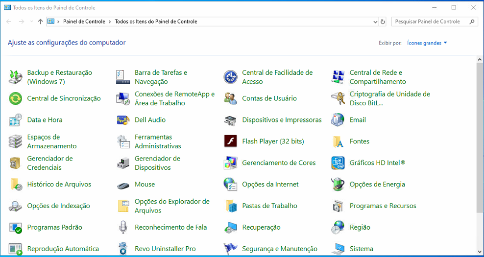 Painel de Controle