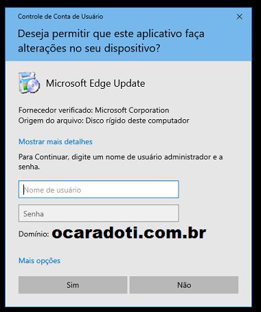 Permitir Instalação