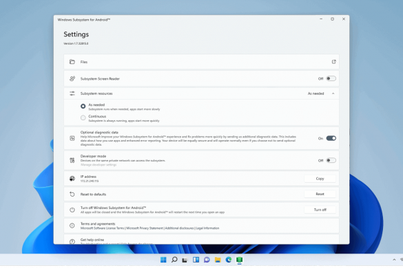 Windows Subsystem for Android
