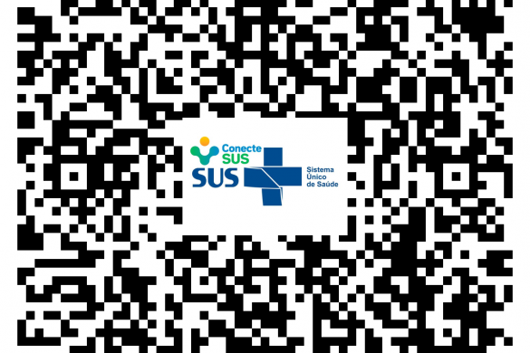 QR Code gerado pelo site O Cara do TI validado no Conecte SUS