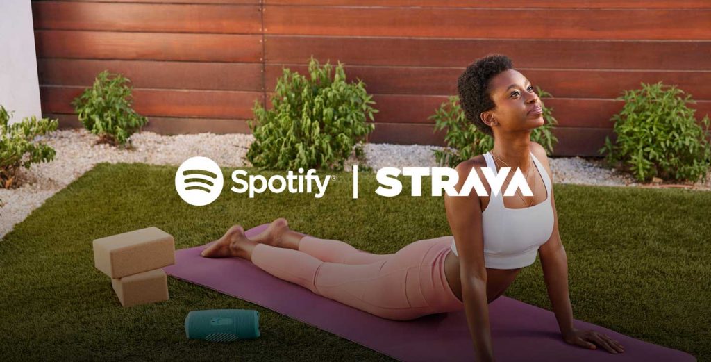 Spotify no Strava